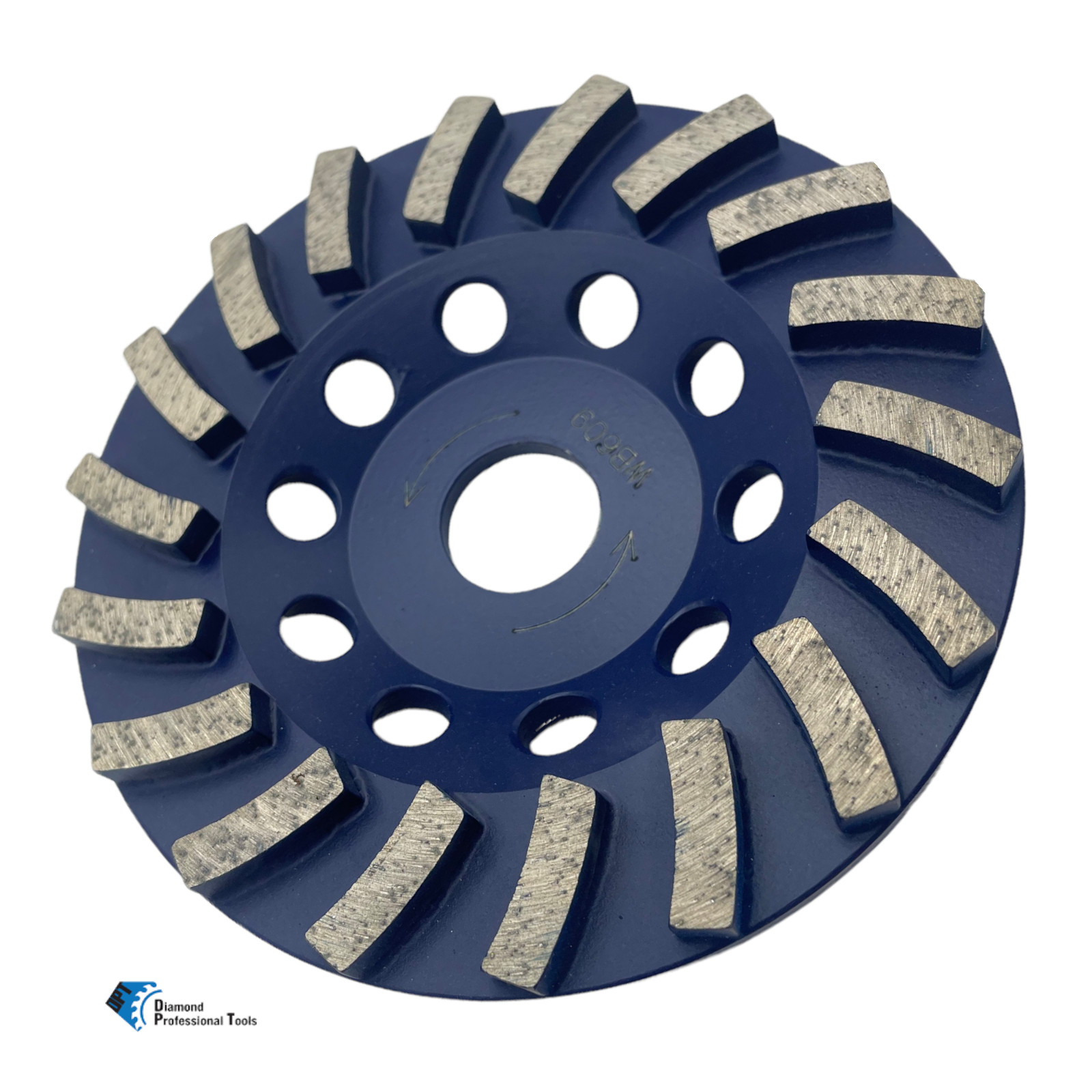 2 Pack 4″ Concrete Turbo Diamond Grinding Cup Wheel for Angle Grinder 7/8″ Arbor