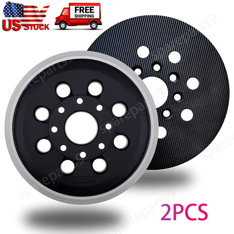 2Pcs 5″ 8 Hole Hook&Loop Orbital Sander Pad For Bosch ROS20 ROS10 GEX12V GEX18V