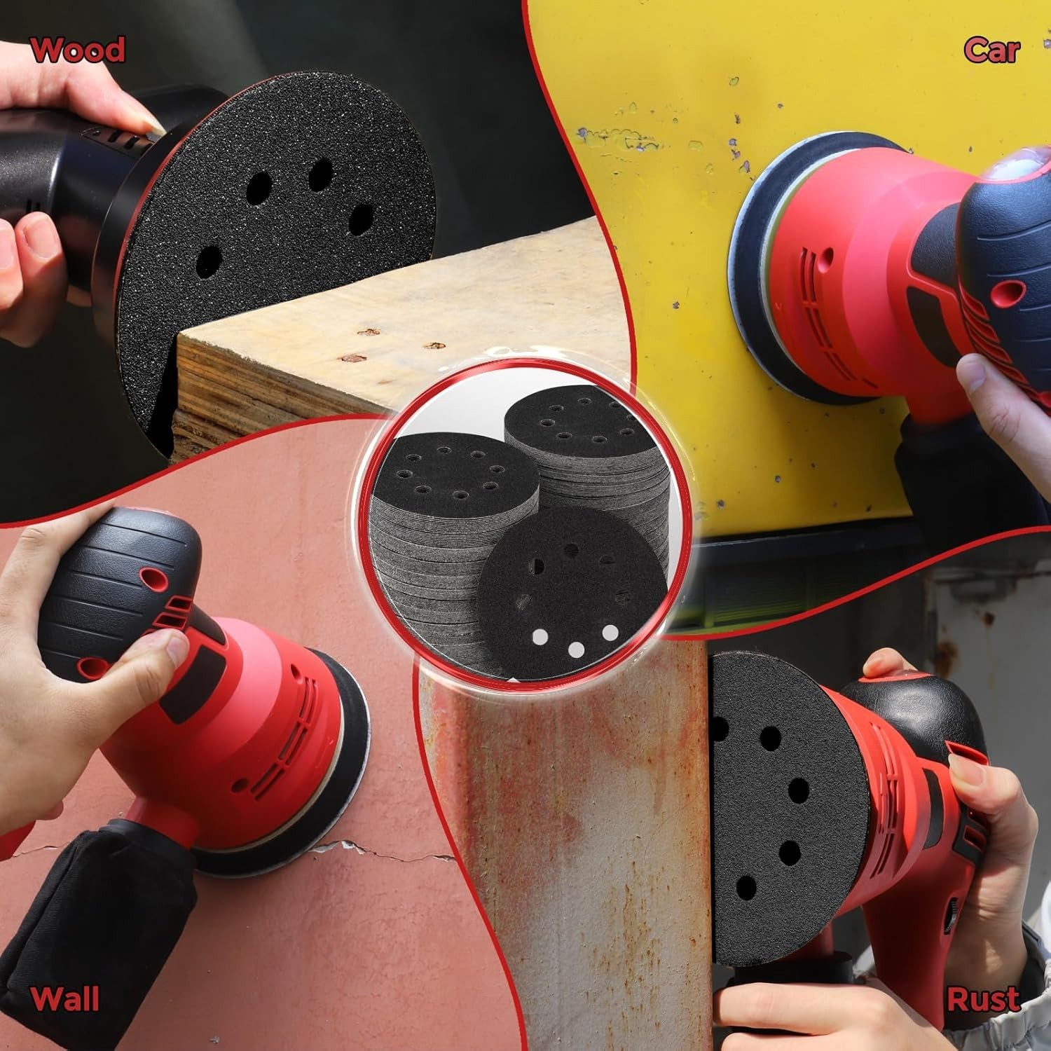 50 Count 5 Inch Wet Dry Sandpaper Discs 3000 Grit – Perfect for Metal Polishing