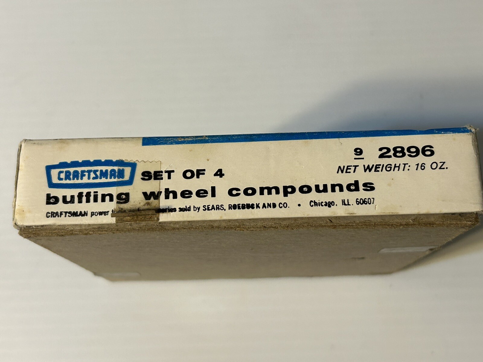 Vintage Sears Craftsman No.9-2896 Set of 4 Buffing Wheel Compounds 99% Left.