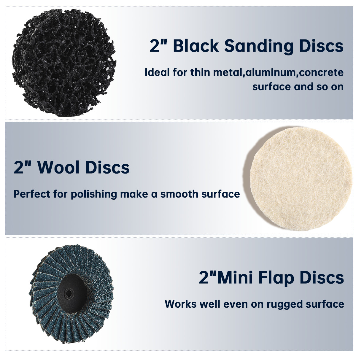 80Pcs 2″ Roll Lock Sanding Discs Kit W/ 1/4 Holder Die Grinder Quick Change Disc
