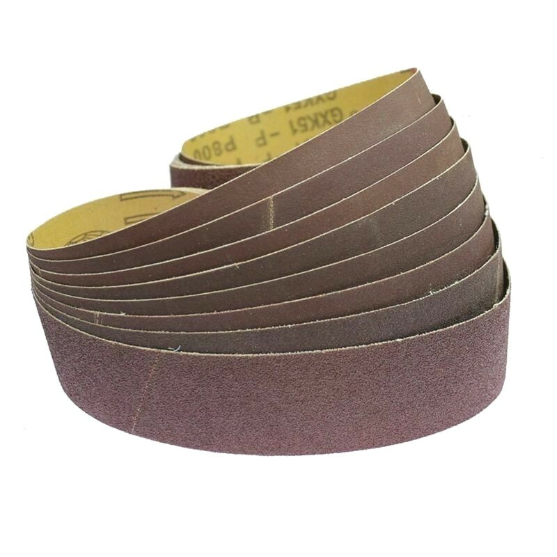 10 Pieces 915*50mm Abrasive Sanding Belts for Wood Soft Metal Grinding Polishing