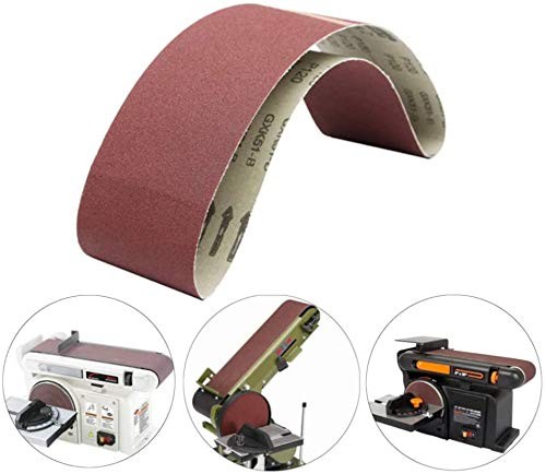 4 X 36 Inch Sanding Belts, 320/400/600/800/1000 Grits Mix Fine Grit, Belt Sander