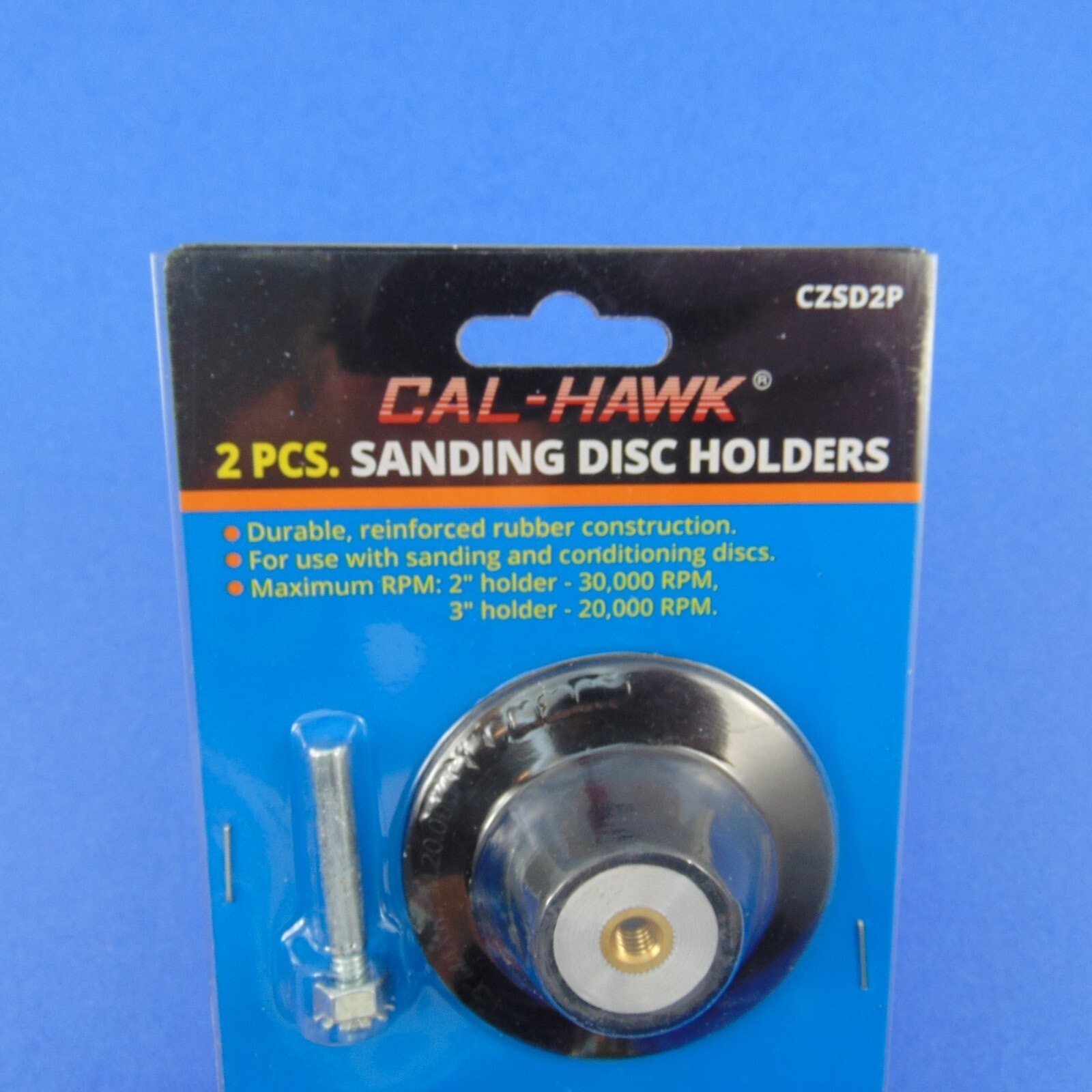 2-Pc Sanding Grinder Disc Holder Set w/ Mandrels 2” & 3” Pad Drill Mounted Tool