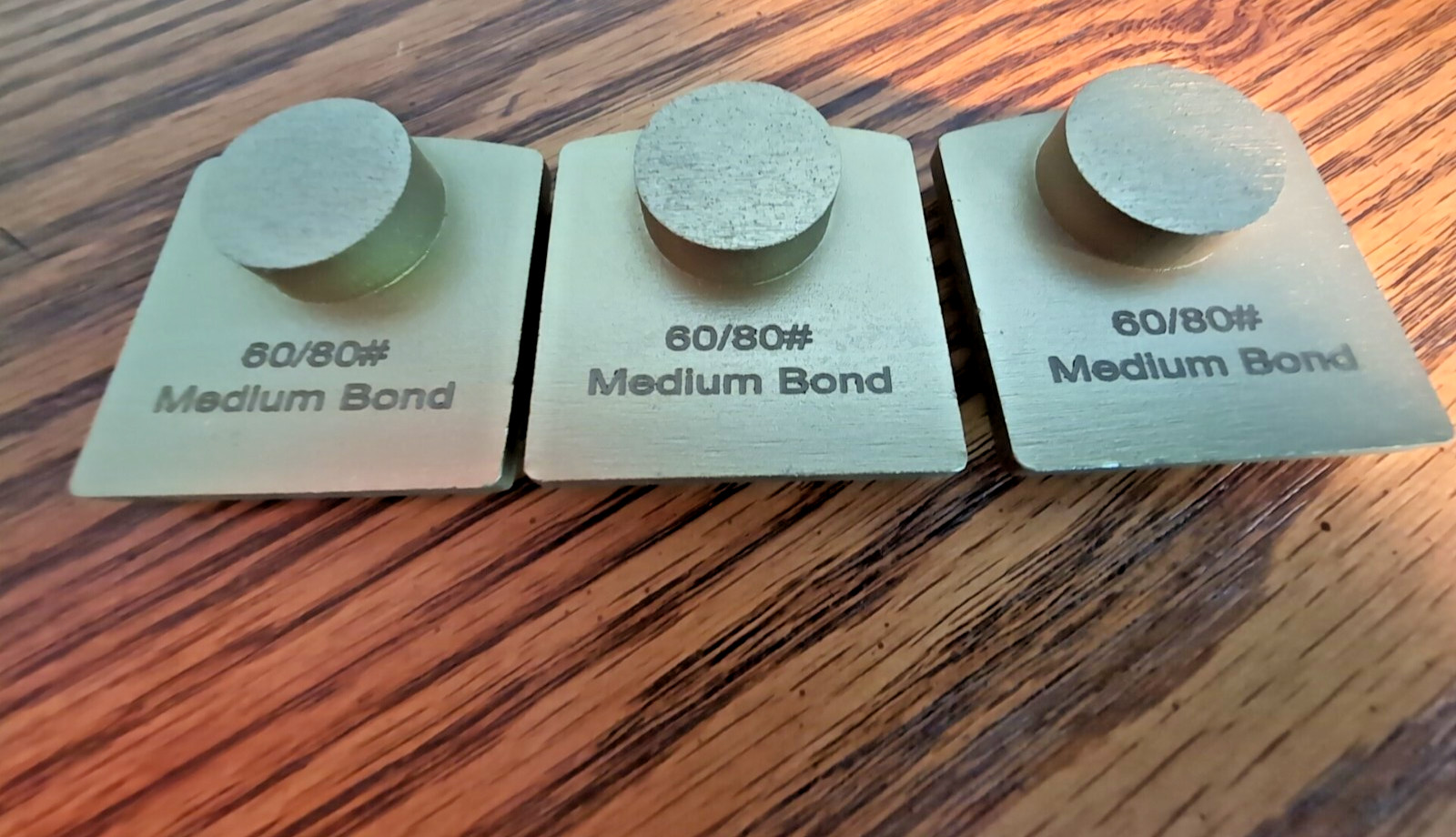 Virginia Abrasives #425-H08687 Trapezoid Single Dot Grinder Tooling, 3Pack