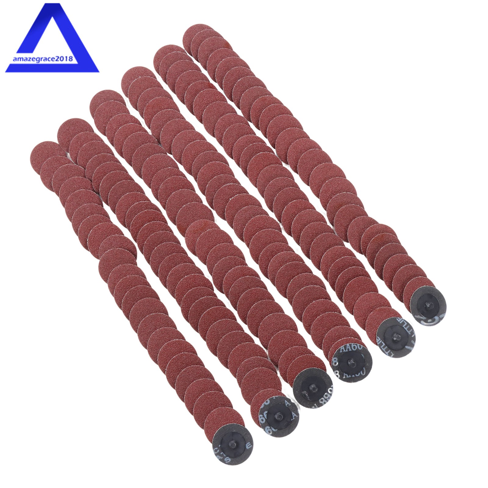 150 PCS 2 Inch Sanding Discs 60 Grit Twist lock Discs Die Grinder for Surface