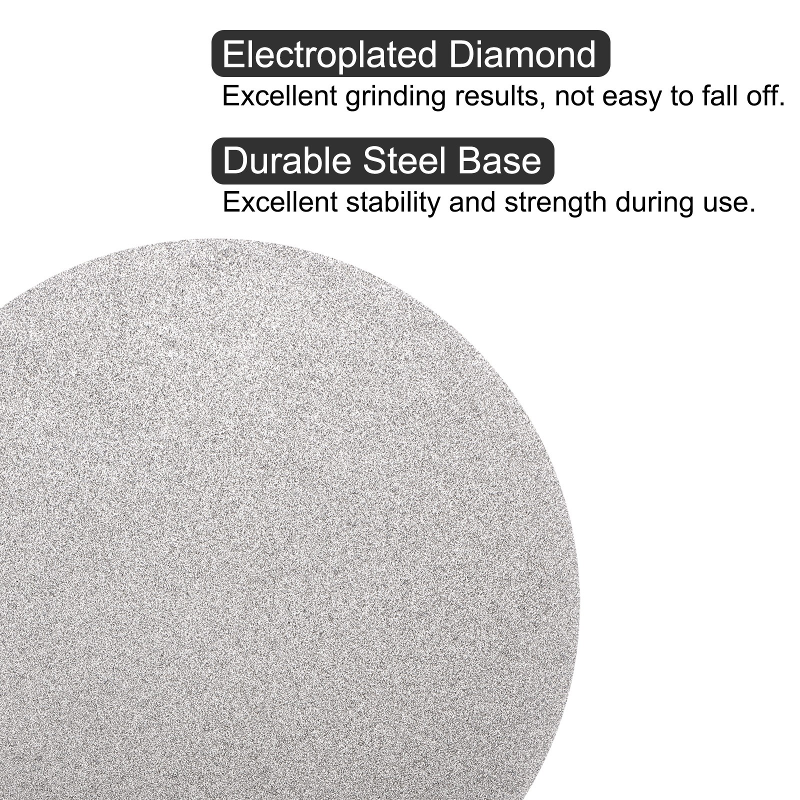 Diamond Sanding Grinding Disc 12″ Grit 60 No Center Hole Flat Lap Wheel Disk