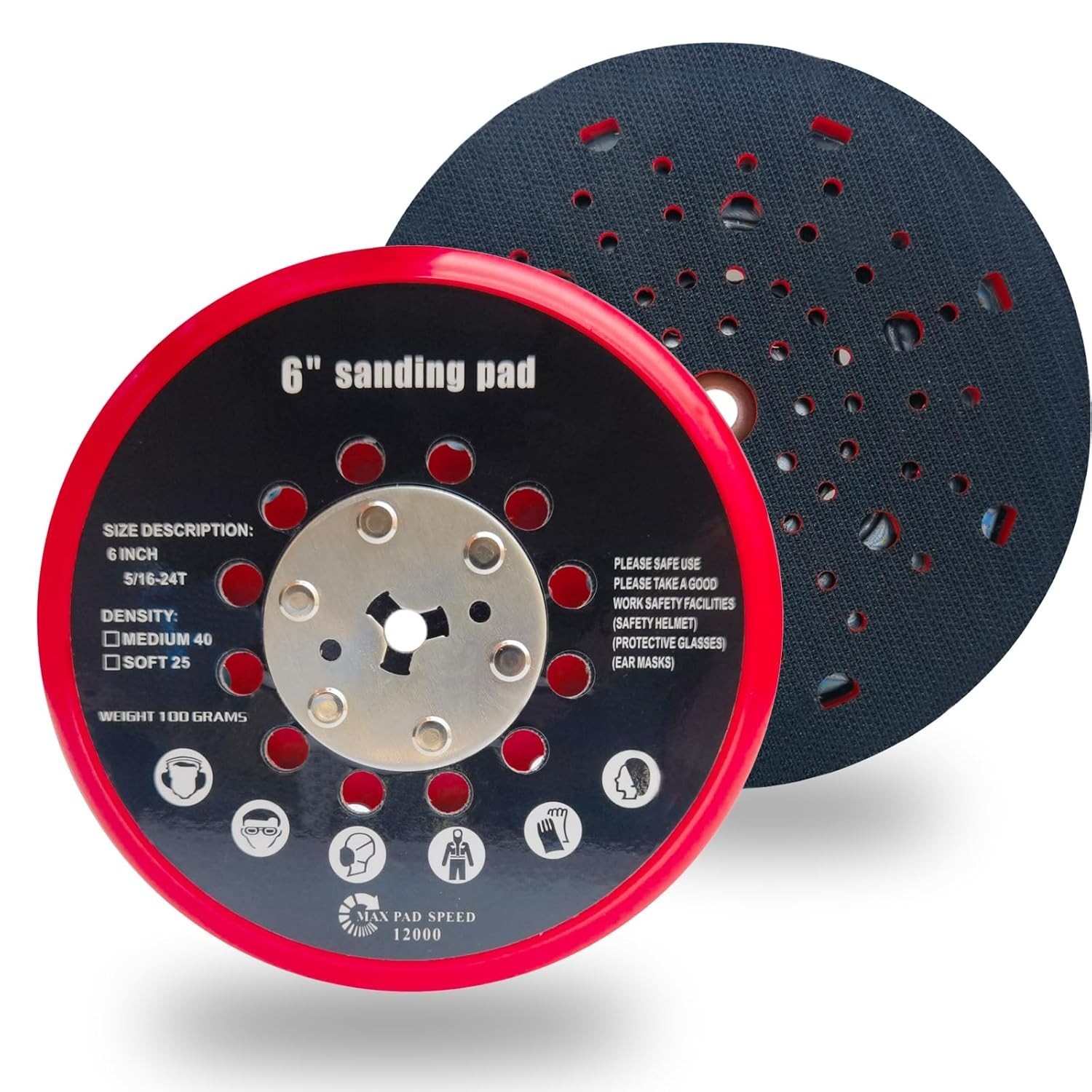6 Inch Replacement Sander Pad for Bosch GET75-6N Sander – 6″ Hook and Loop Sand