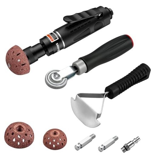 Air Tire Buffer Full Kit – 2500RPM Air Tire Grinder with Air Tire Buffer Kit