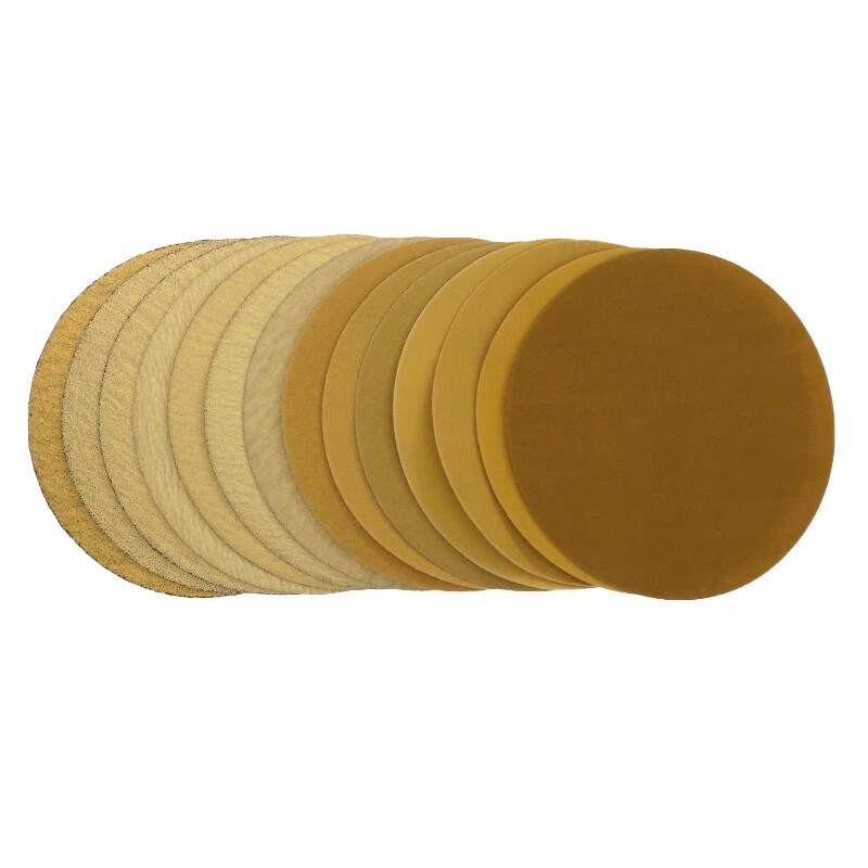 6 Inch 150mm Yellow Sanding Discs Hook and Loop Sandpaper Pads Grit 40 – 800