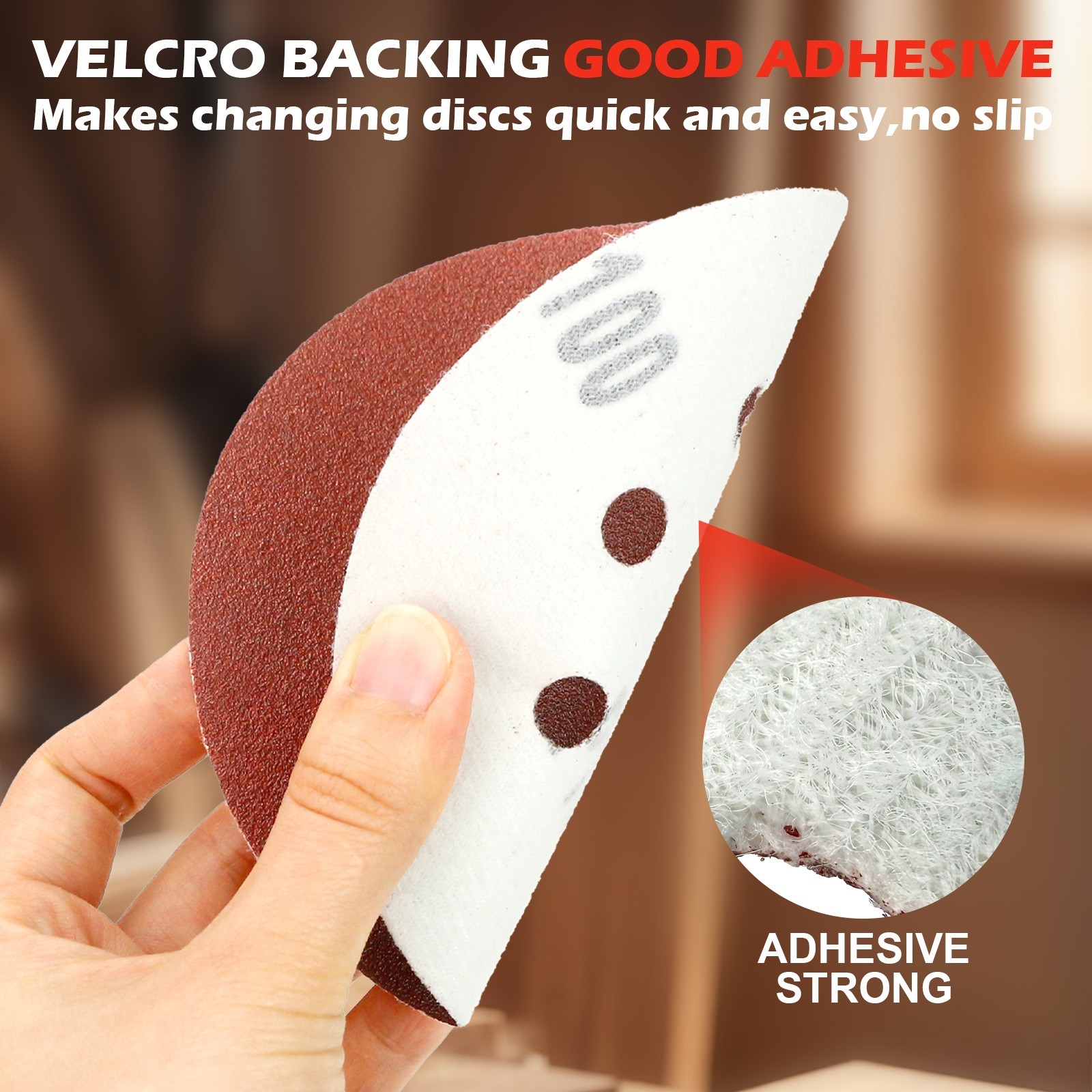 #40-#220 5″ Sanding Disc Box of 50 Hook & Loop Abrasive Sandpaper 8 Hole Wet Dry
