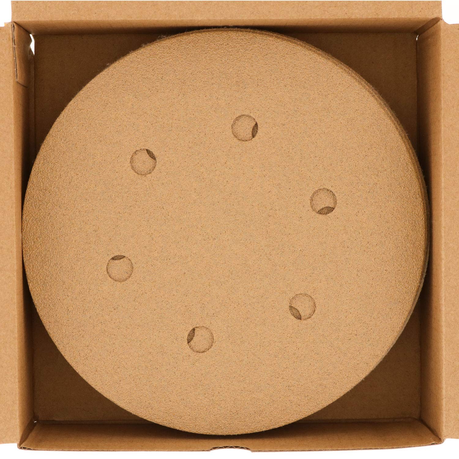 Dura-Gold Premium 80, 120, 220, 320, 400 Grit 6″ Gold Sandpaper Variety Pack