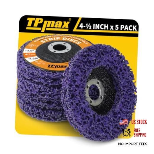 4-1/2″ x 7/8″ Strip Disc 5Pk Rust & Paint Removal for Angle Grinder