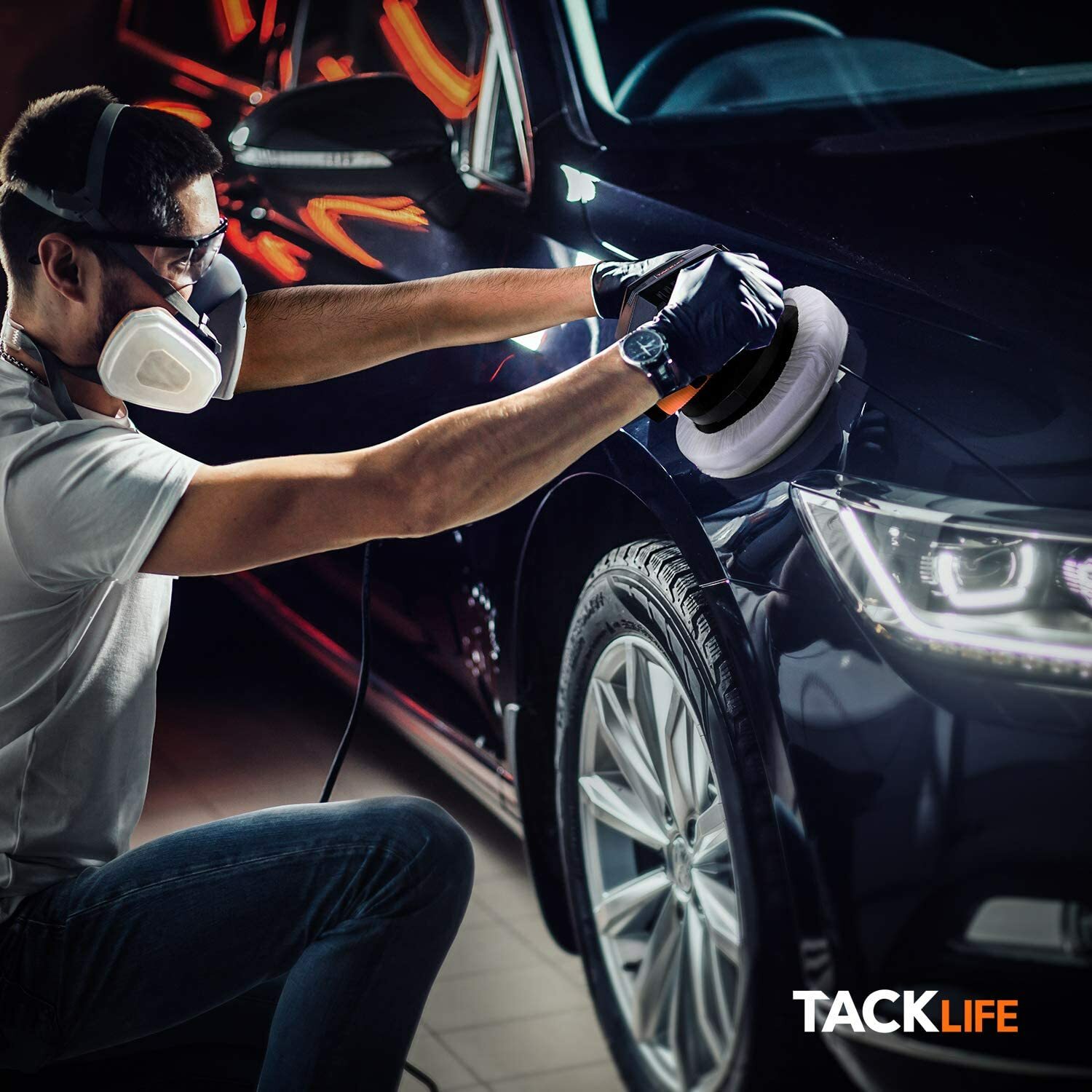 Waxer/Polisher, TACKLIFE 10-Inch Dual Action Random Orbital Car Buffer Polisher