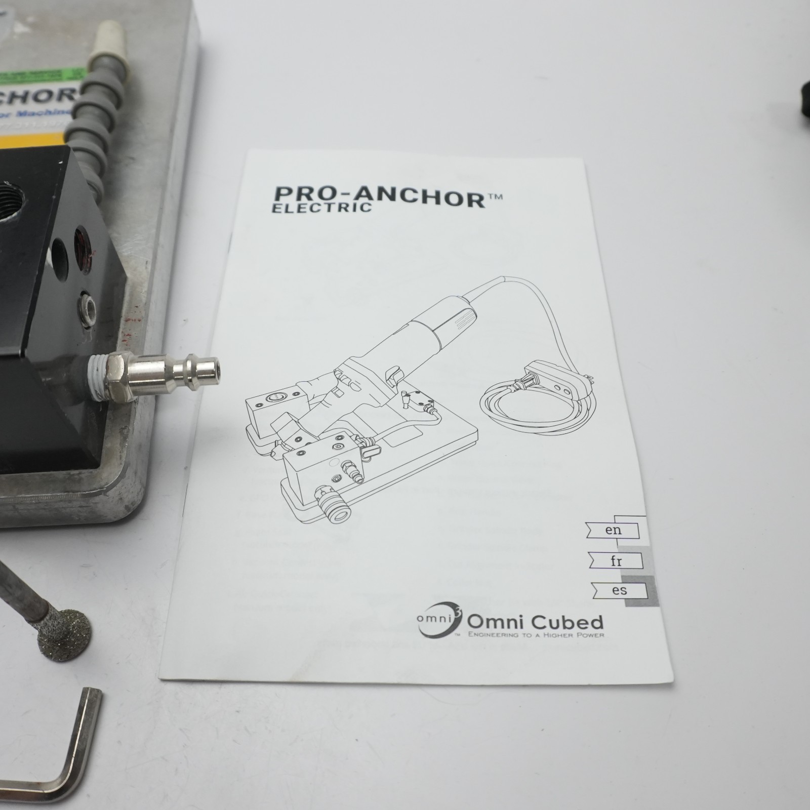 Omni Cubed Pro-Anchor T31 Granite Stone Fabrication T Slot Grinder Router Jig