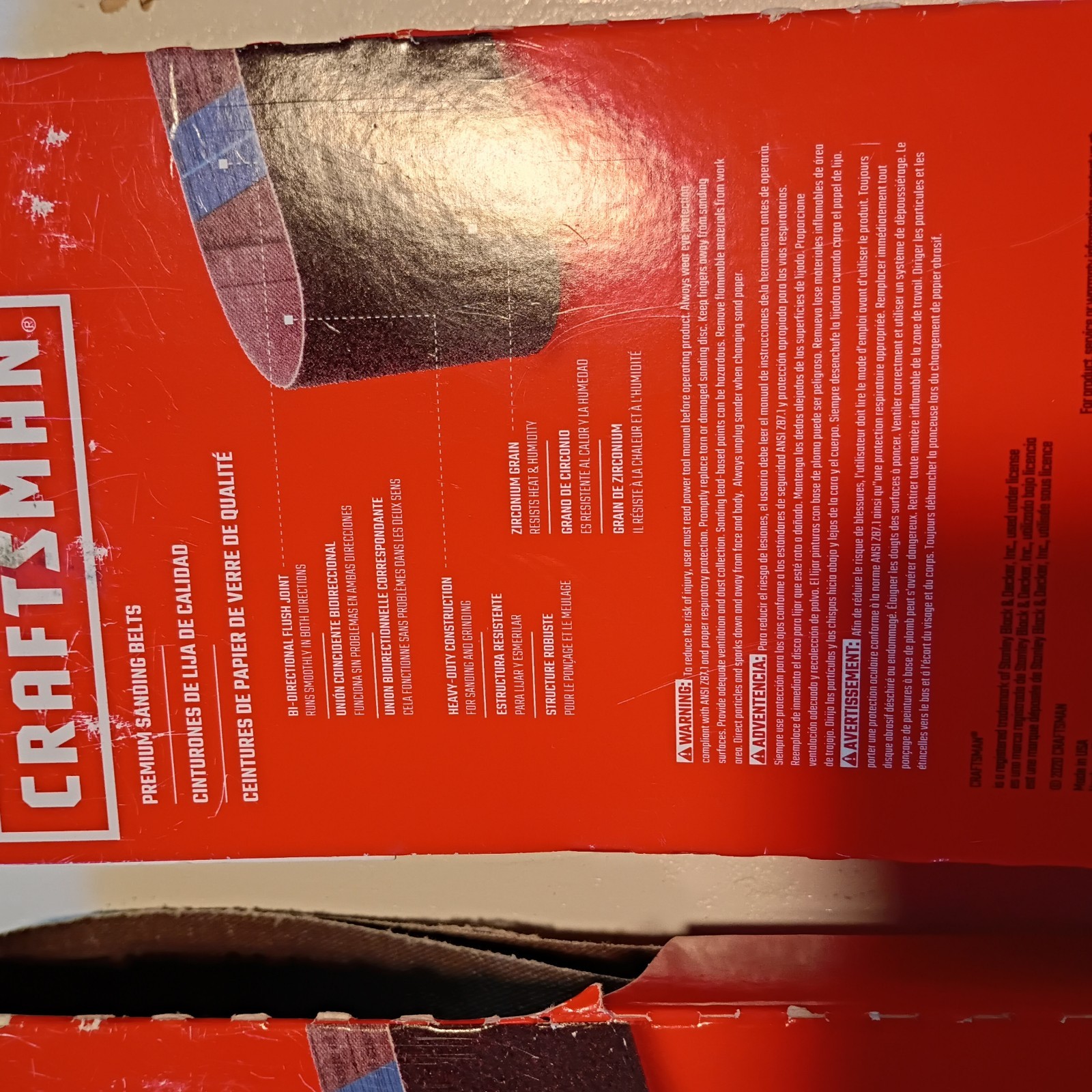 2 Pack Craftsman CMXZXGA9114 4×24 Sanding Belts Extra Coarse 36 Grit Belt Sander
