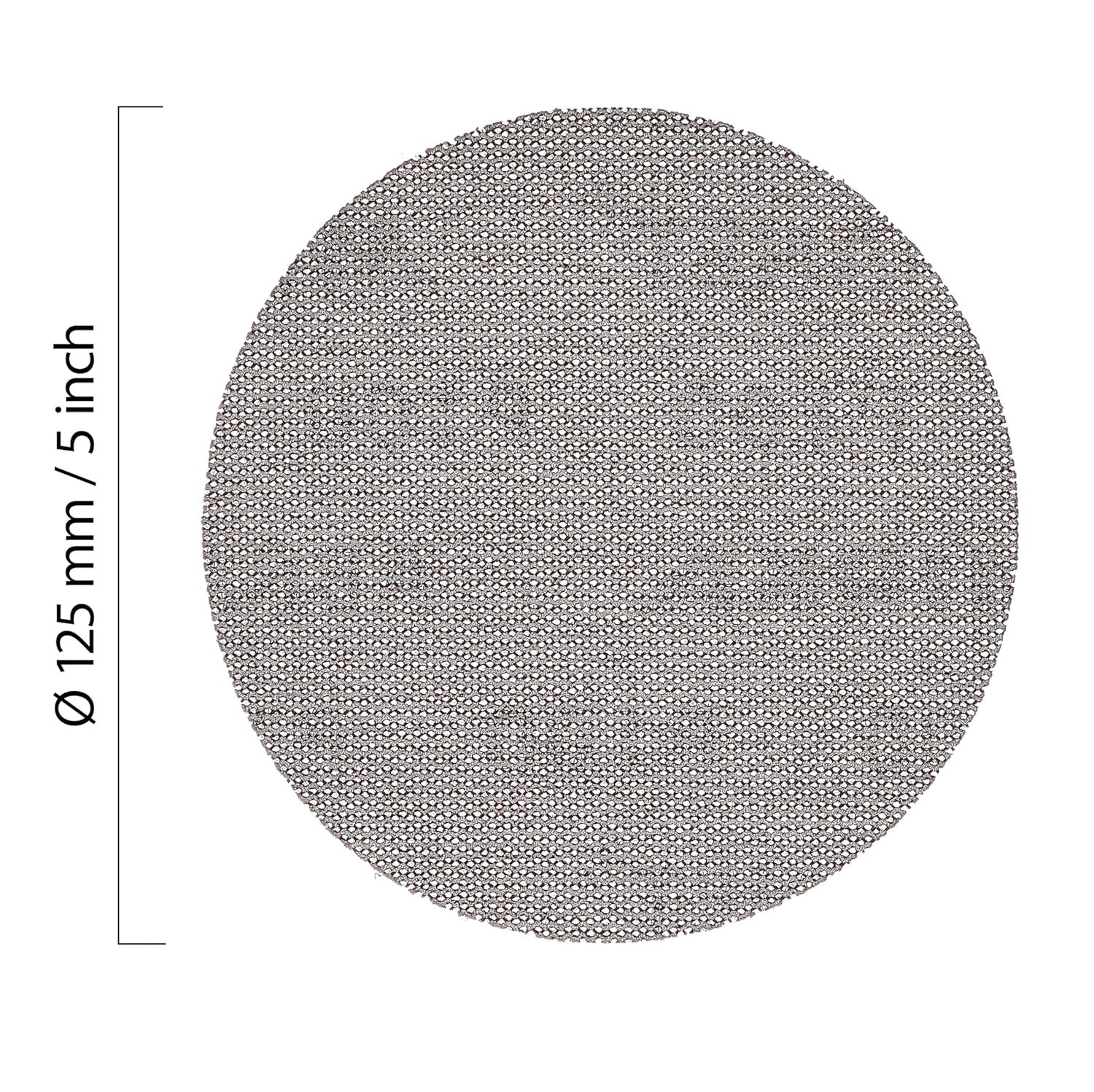 Efficient 80 Grit Abranet Sanding Discs – 5 Inch, 50 Count for Dust-Free Finish