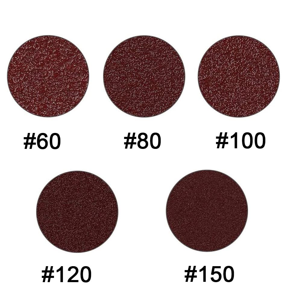 100Pcs 2 inch Sanding Discs 60 80 100 120 150 Assorted Grits Hook and Loop Sa…