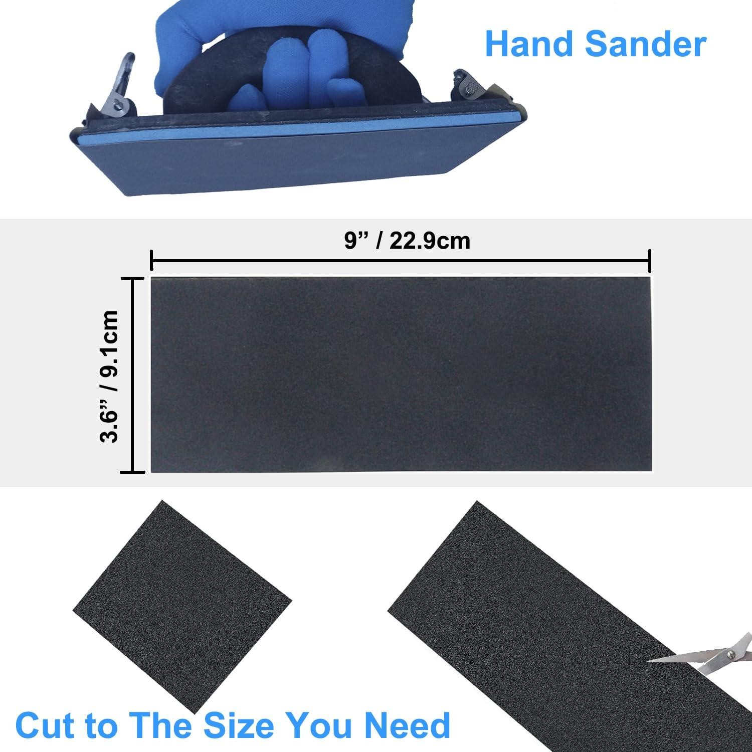 Sandpaper Variety Pack, 20pcs Sand Paper Assorted for Wood Metal Sanding, Wet Dr