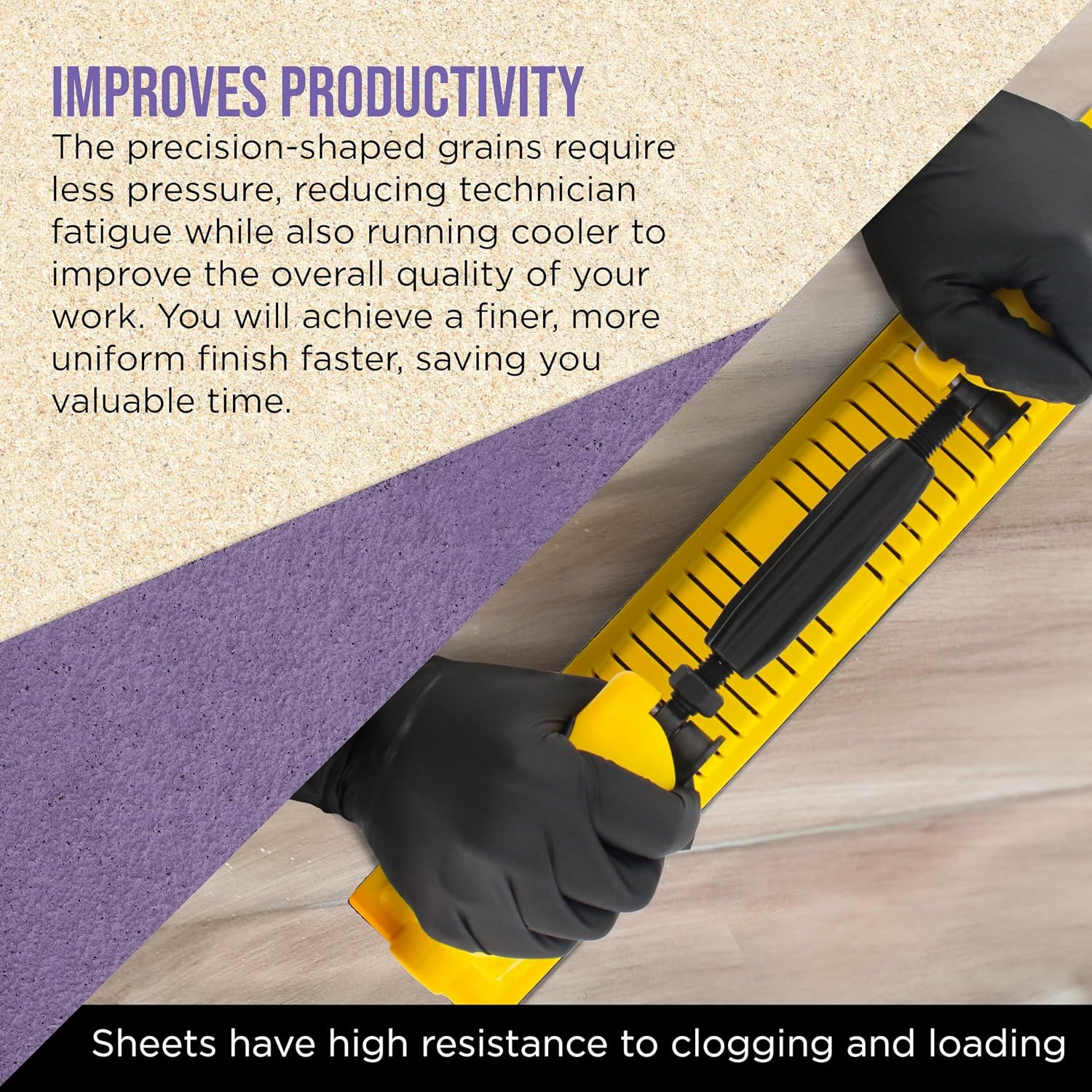 Dura-Gold Premium 40 Grit PSA Purple Film Ceramic Longboard Sandpaper, 2-3/4″ Wi