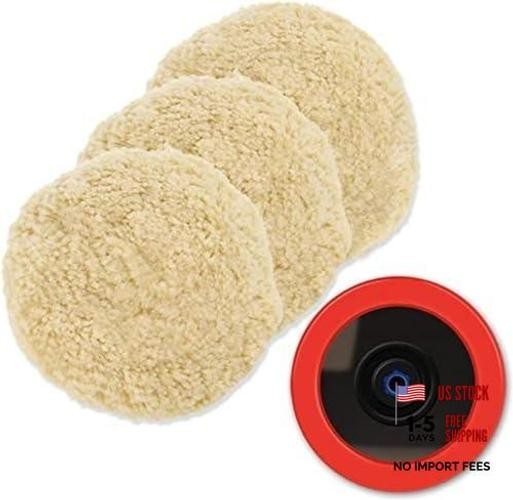 Wool Polishing Pads, 8″(200mm) 100% Natural Wool Buffing 8inch (200mm) Sets