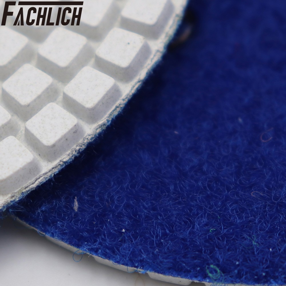 6pcs 4inch B Wet Diamond Polishing Pad Set Marble Granite Stone 50#-3000# Grit
