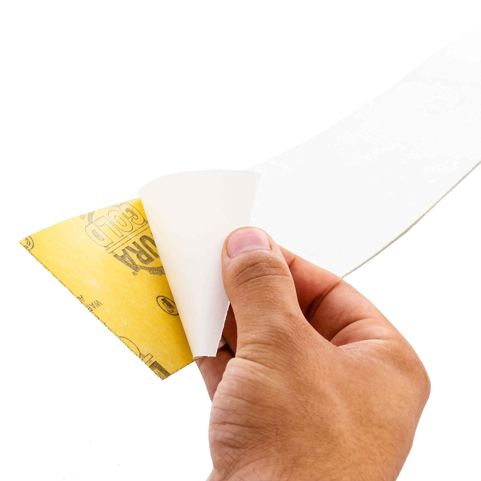 Premium 80 Grit Gold Pre-Cut PSA Longboard Sandpaper Sheets, Box of 20, 2-3/4…