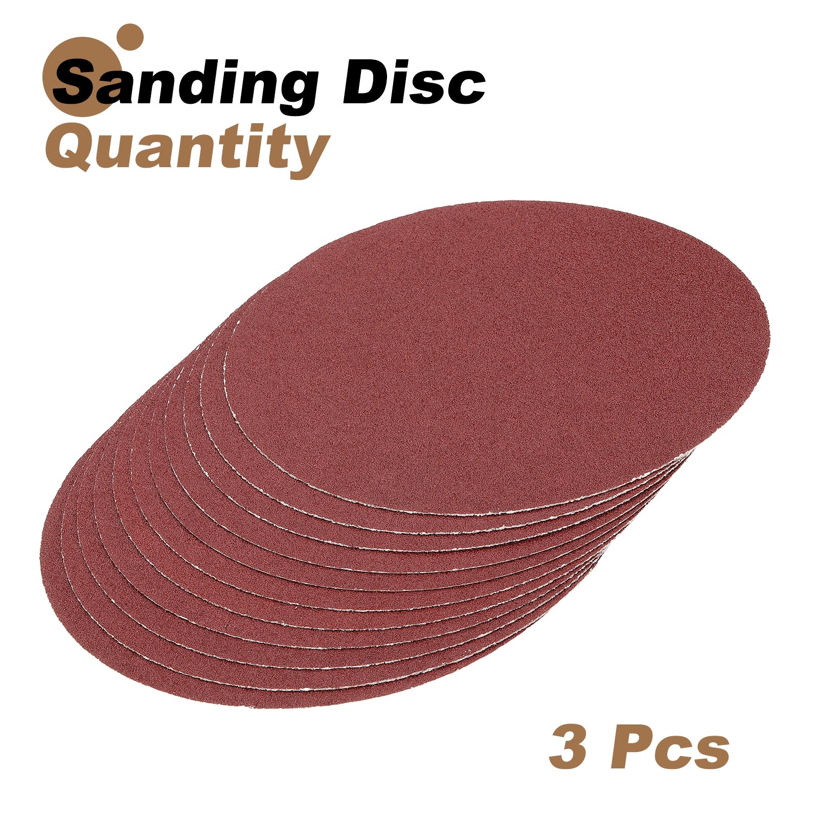 12pcs 10″ PSA Sanding Discs 40 Grits Aluminum Oxide Sandpapers Self Adhesive