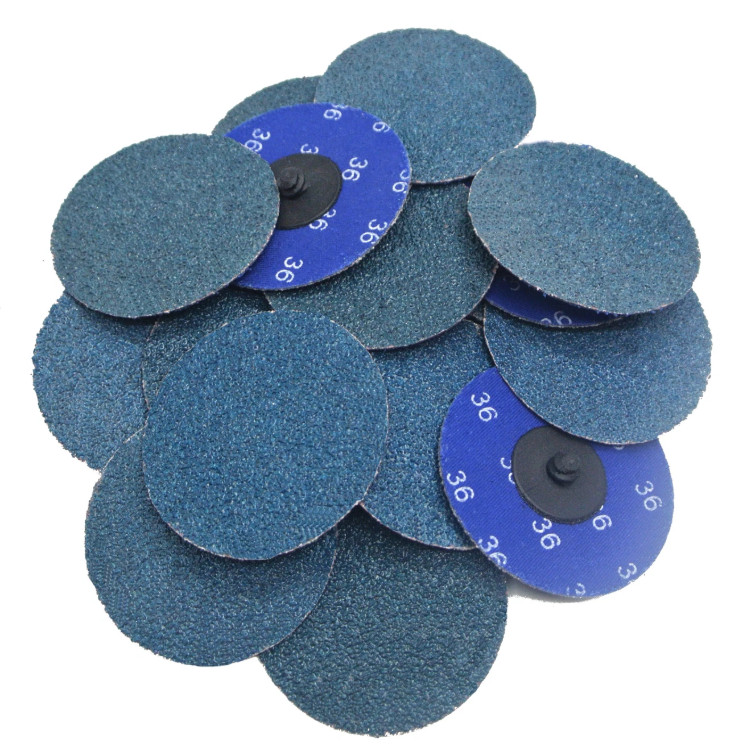 25PCS 3 inch 36 Grit Zirconia Die Grinder Quick Change Sanding Discs Type R