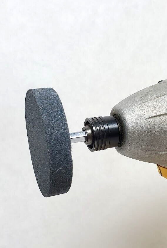 Grinding Stone Wheel 2-1/2″ Dia x 1/2″ – ( 1/4″ Hex Shank Drill Bit Attachment)