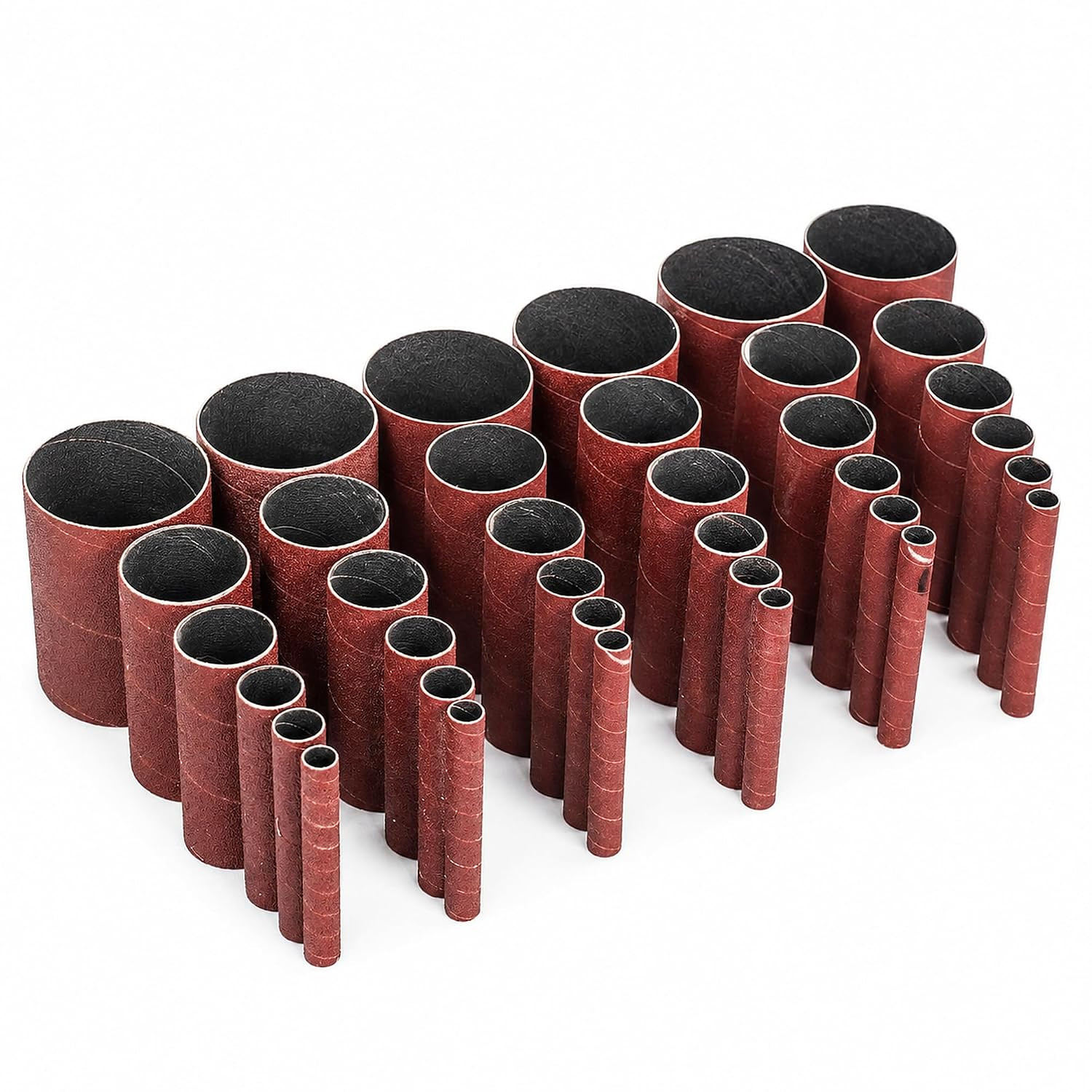 6 Pack Sanding Sleeves 3 x 4-1/2 Inch 60 Grit Aluminum Oxide for Spindle Sander