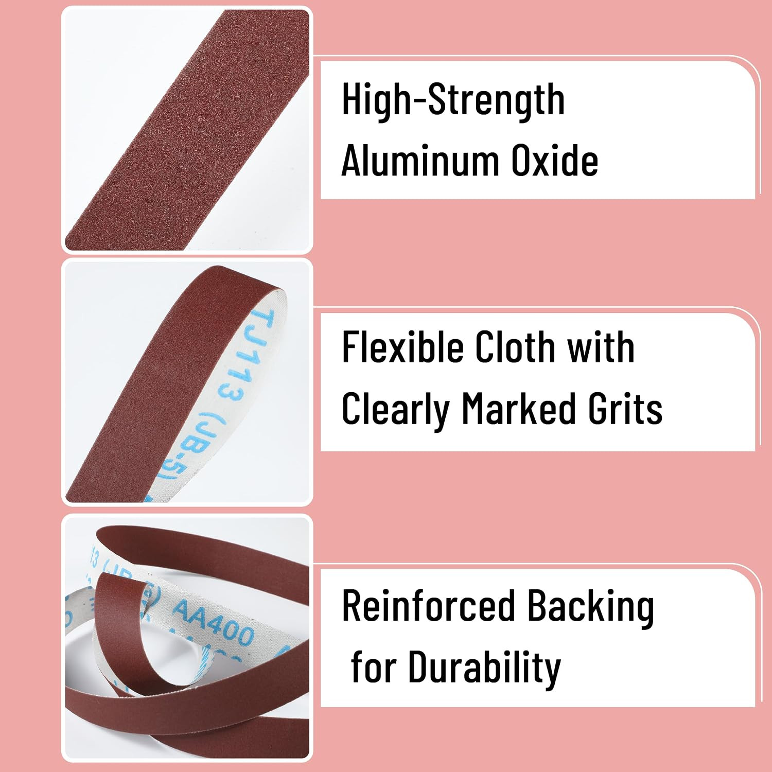 Bates- Emery Cloth Roll, 1″ X 20 FT, 10 Grits, 60/80/120/150/180/240/320/360/400