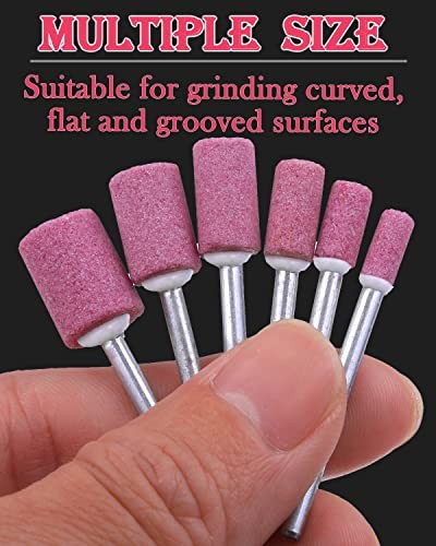 Pack Grinding Stone Set 1/8″ Shank, Sanding Drill Bit (12/10/8/6/5/4mm 60