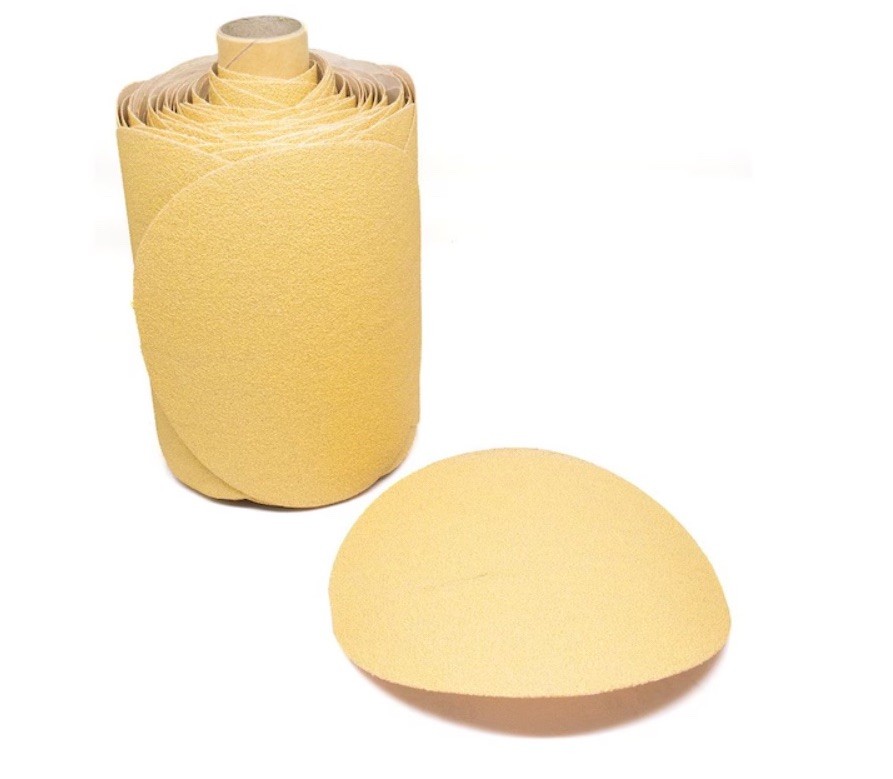 6″ Inch 60 Grit 100 PACK DA Sanding Disc PSA Sandpaper Roll GOLD Orbital