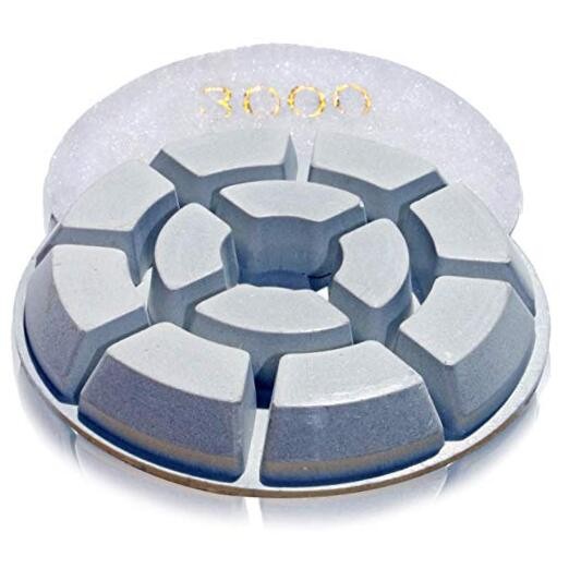 floor polishing pads for concrete stone by – Grit 3000 Pack of 1