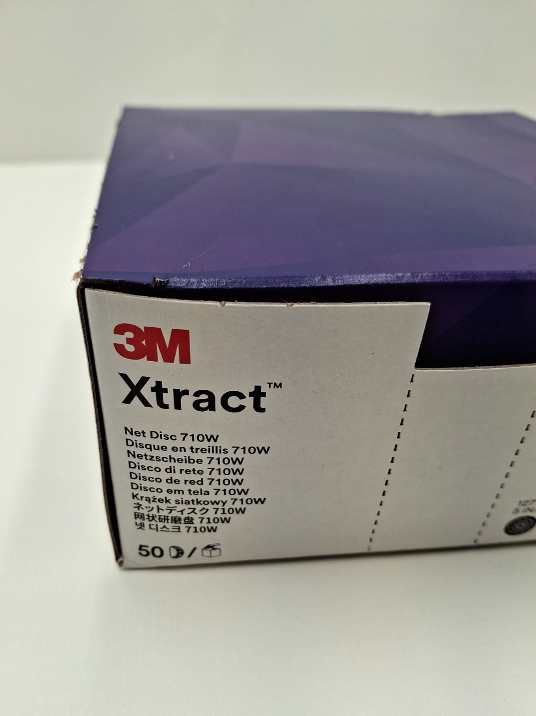 50-Pack 3M Xtract™ Cubitron™ II Net Disc 710W – Premium Dust-Free Sanding Discs