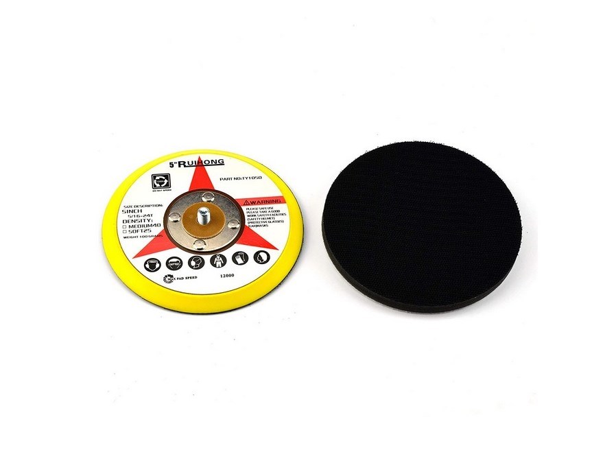 20pcs 5″ 7000Grit Wet/Dry Hook and Loop Sanding disc+5/16-24Backing Pad+Soft pad