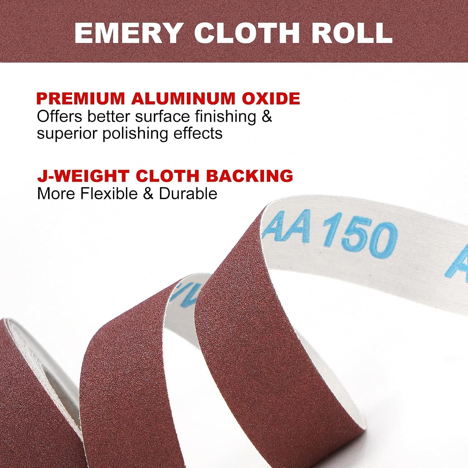 Efficient 5-Pack Emery Cloth Rolls – Organized Sandpaper for Various Uses
