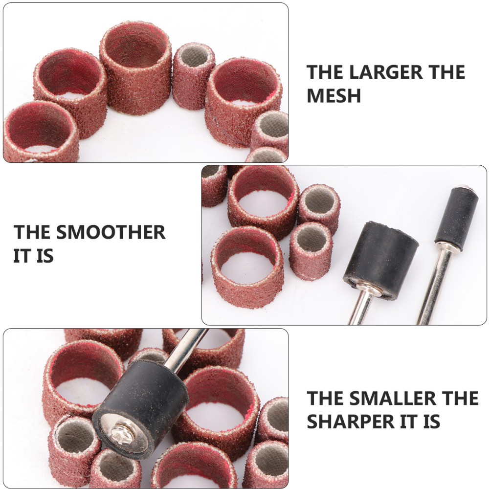 20 Pcs Automotive Sandpaper Rotary Tool Polishing Kit Grinder Sanding