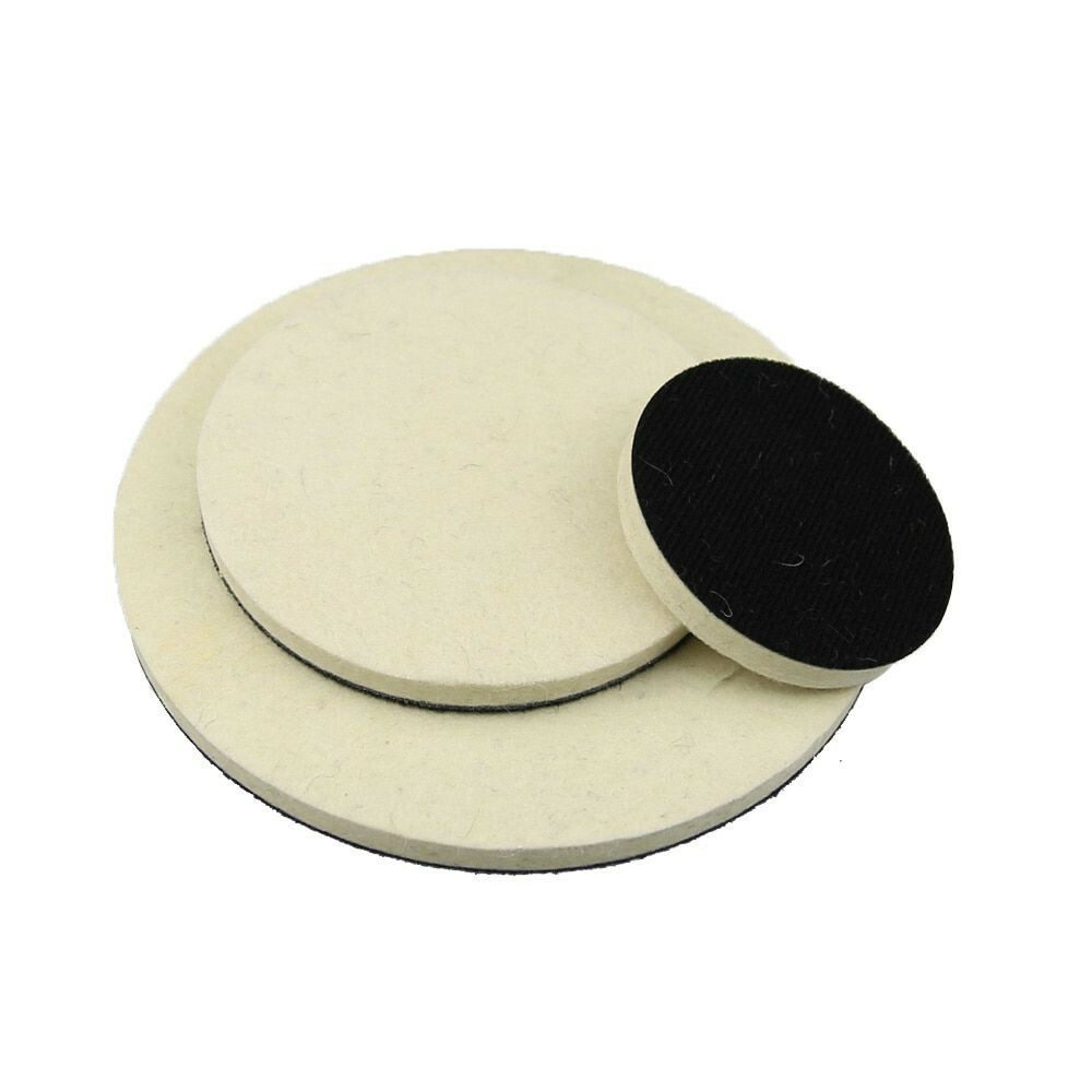 1Pcs 2″-7″ Optional Flocking Wool Felt Polishing Wheel Wax Ball for Metal Glass