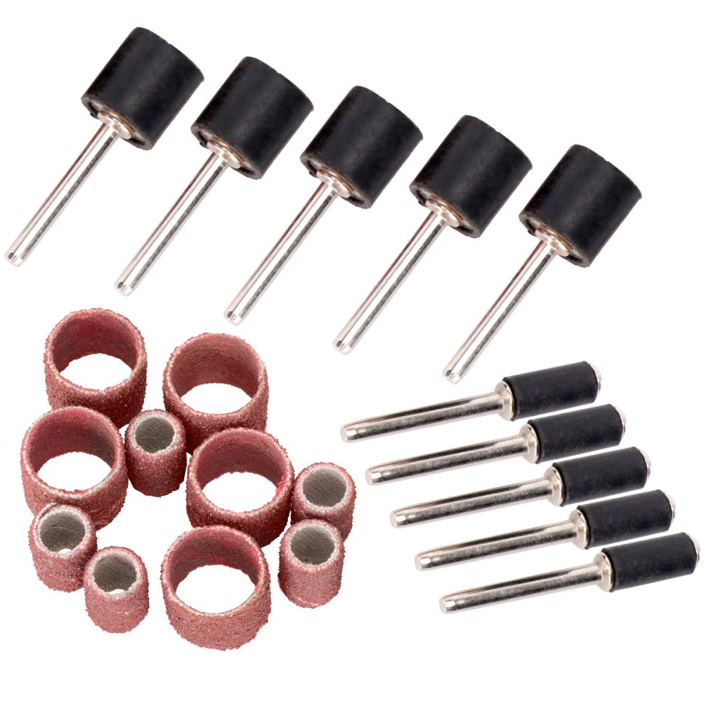 20 Pcs Automotive Sandpaper Rotary Tool Polishing Kit Grinder Sanding