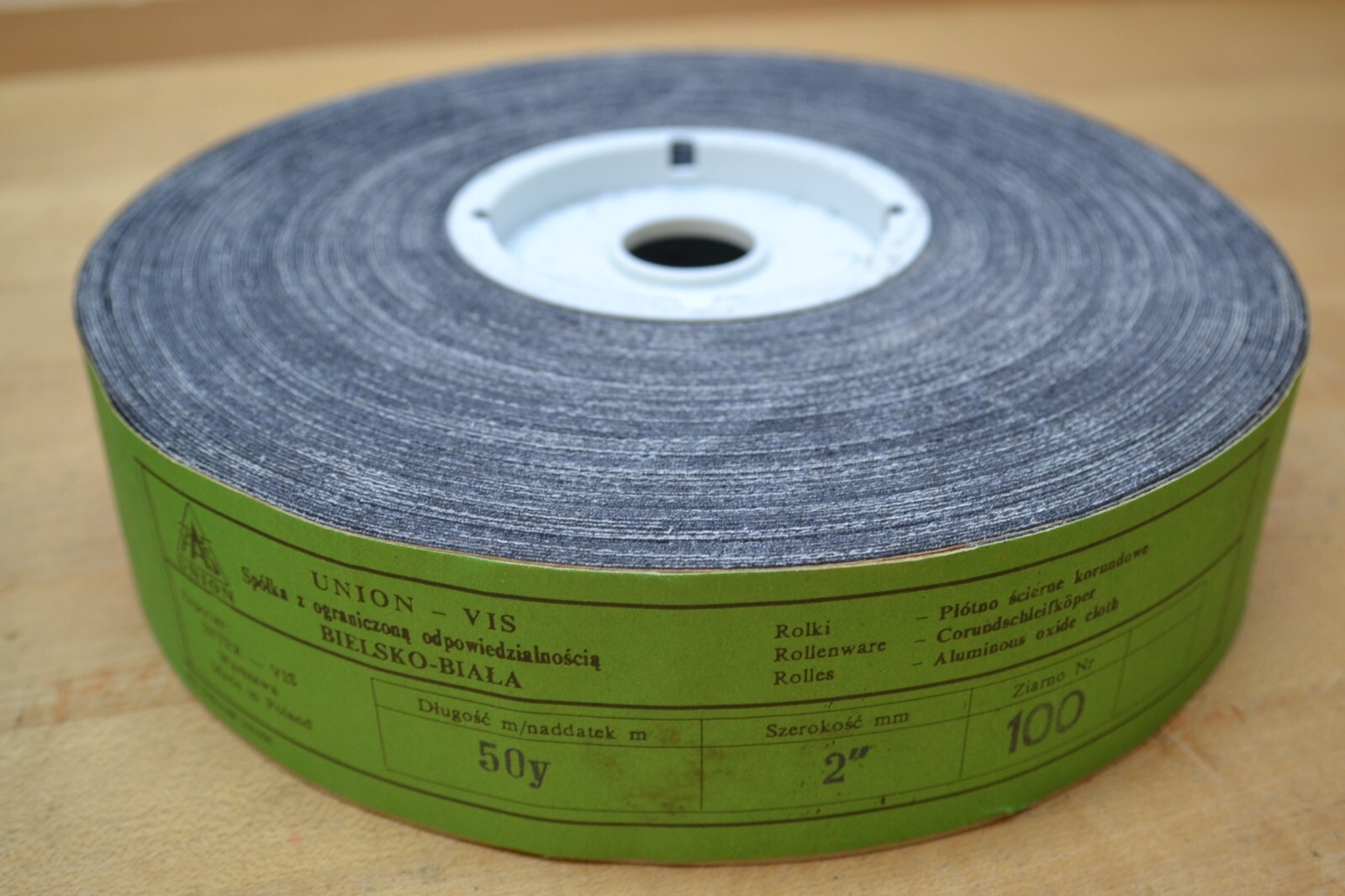 Emery Cloth Aluminum Oxide Sanding Shop Roll 100 Grit 2″ x 50 Yards