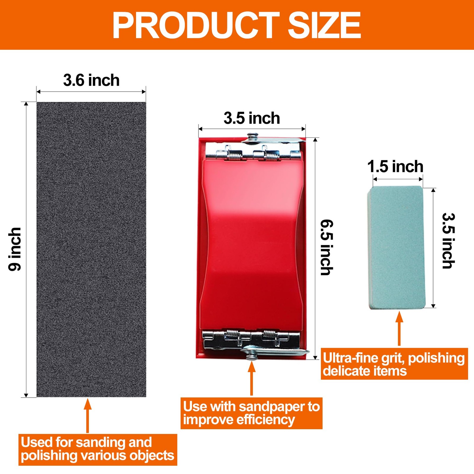 Wet & Dry Sandpaper Set, 42 Sheets of 120 to 3000 grit Sandpaper with Sanding…