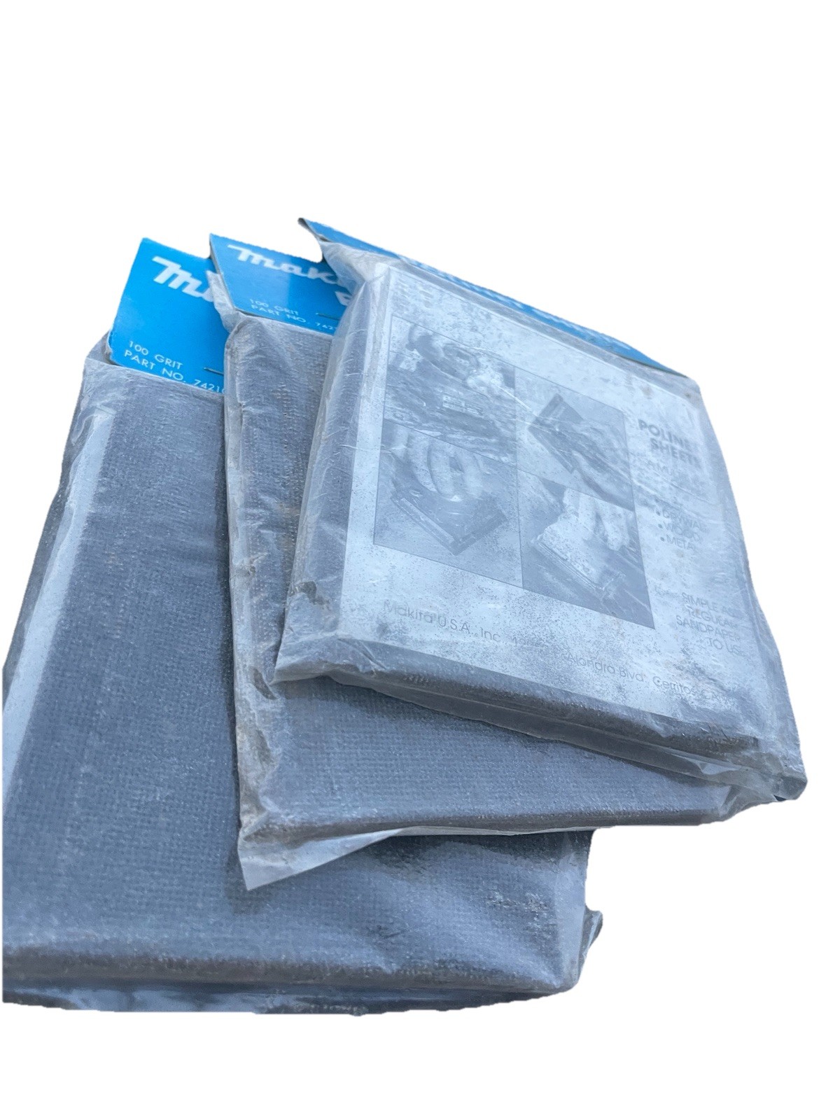 Lot 3 – 742105-0D Makita Polinet Sanding Sht. 4-1/2″ x 5-1/2 120 Grit Pack of 10