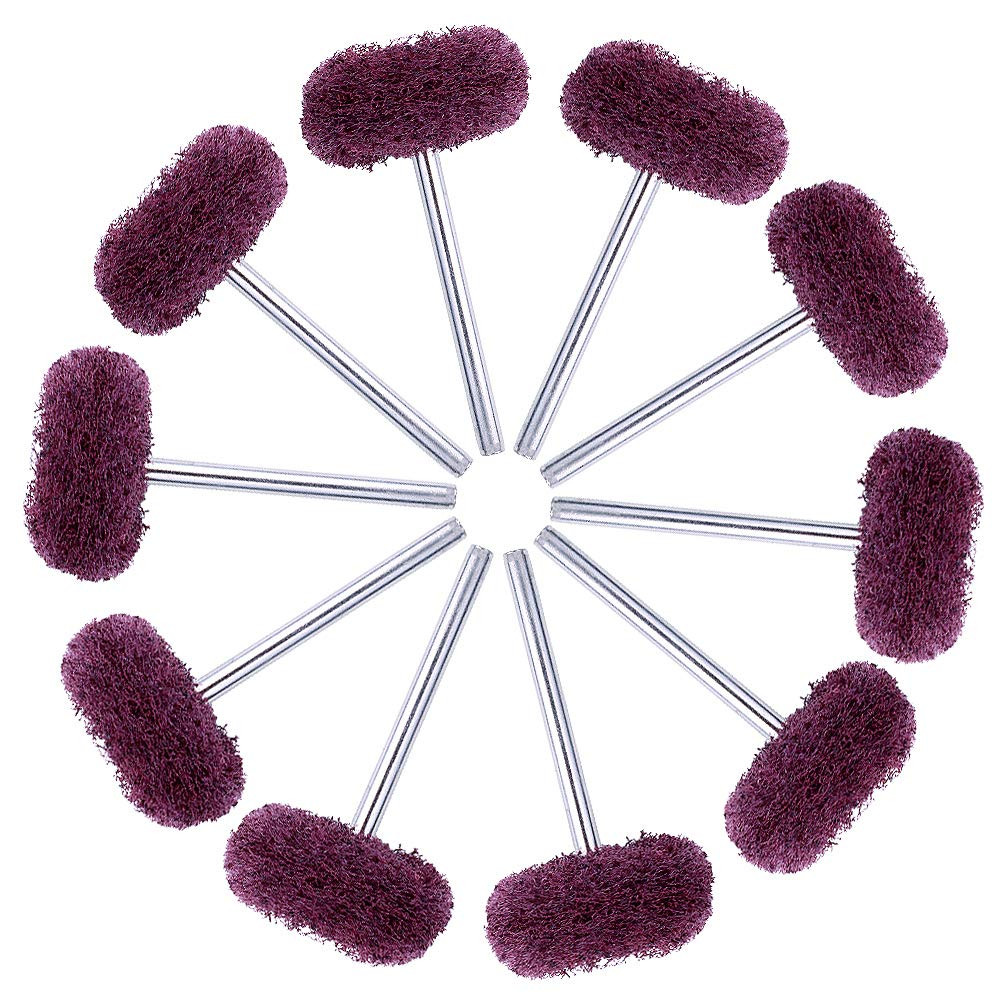1″ (25mm) Red 240 Grit Abrasive Buffing Polishing Wheels Burr for Rotary Tools-1