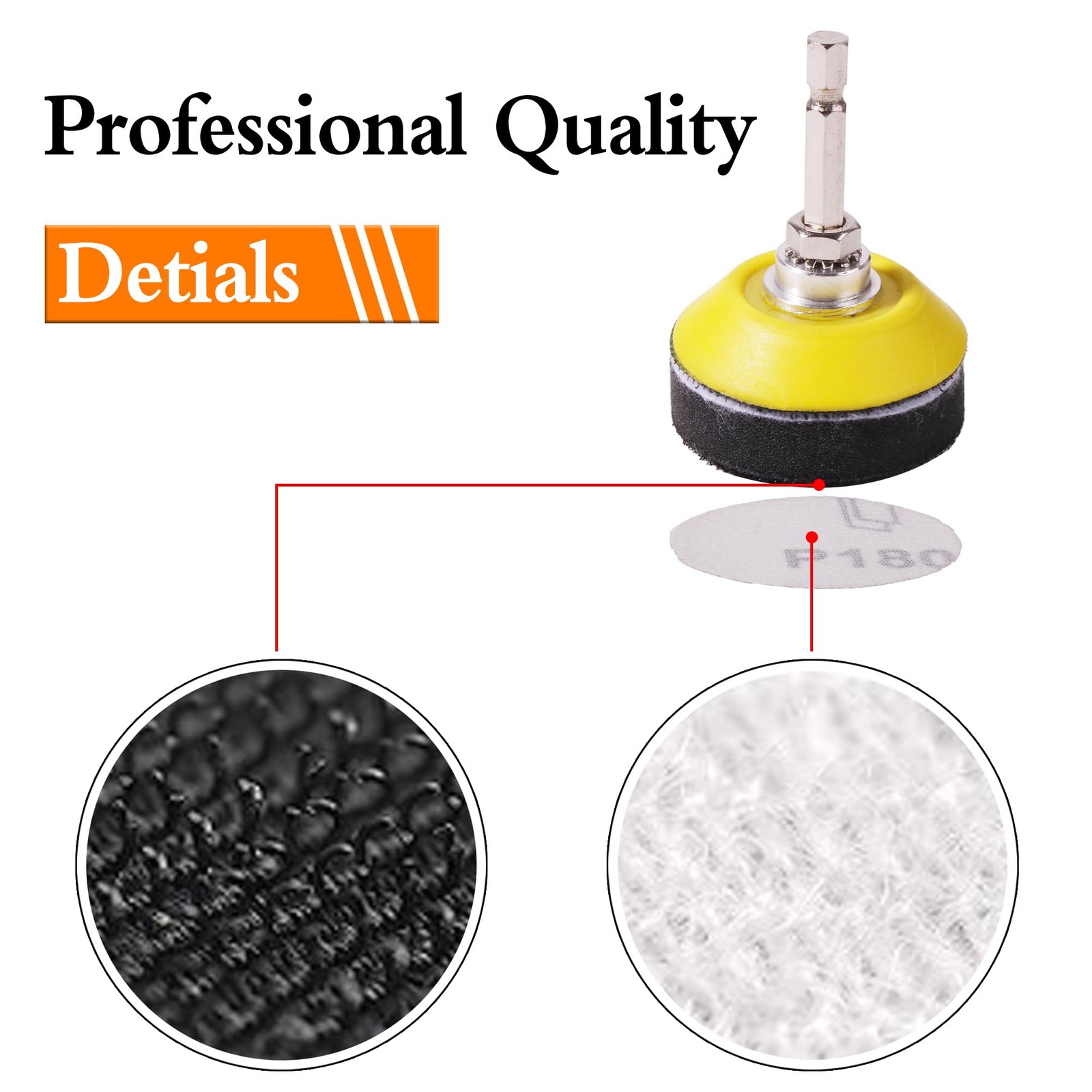 200pcs 2 Inch Sanding Discs for Drill,Small Round Sander Hook and Loop Assort…