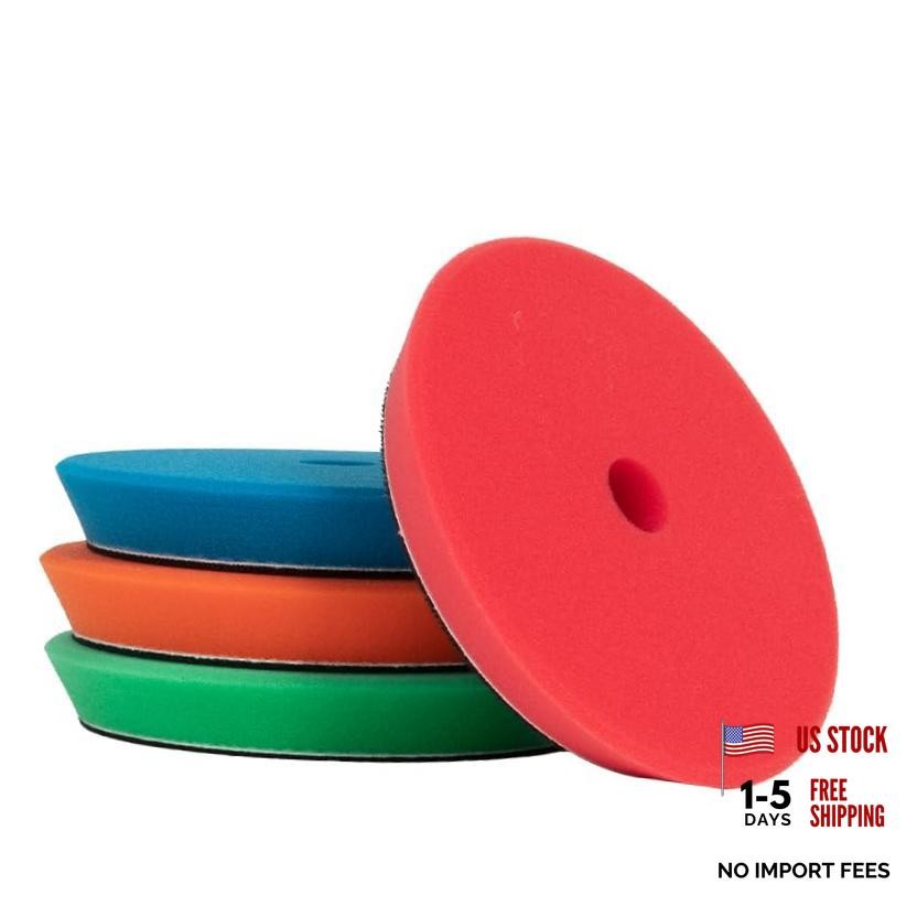 Pro 5″ DA Buffing Polishing Pad Buffer Pads 4Pcs Coarse to Fine for 5 5″ Set