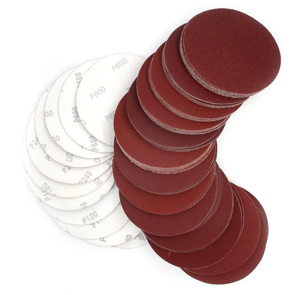 1″ to 7″ Inch Dry Sanding Discs Pads Hook & Loop Sandpaper Pads 40-2000 Grit