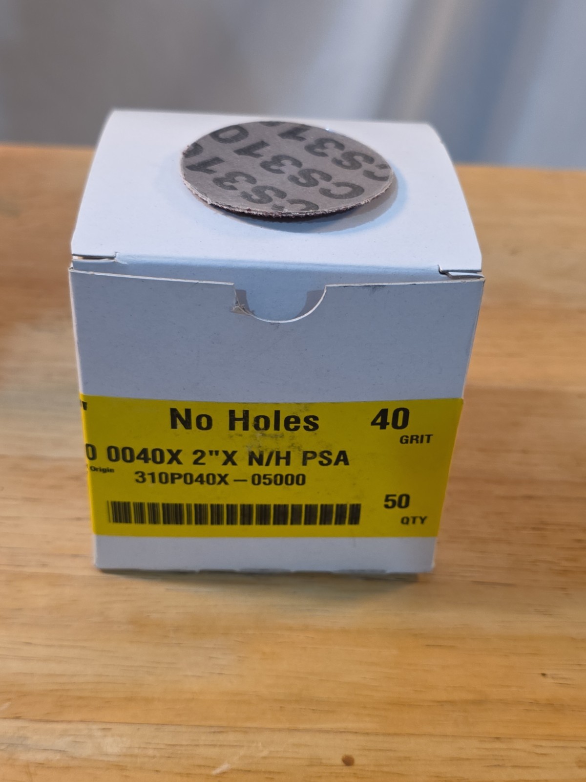 2″ PSA Sanding Discs 40 Grit No Hole Box of 50 New 310P040X Industrial