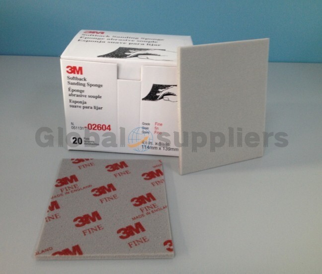3M 02604 Softback Sanding Sponge Fine – 20 Count/BOX